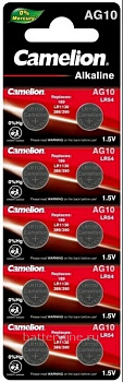Батарейка часовая G10 Camelion (LR1130/389/390/SR54)(11.6x3.1) BL10