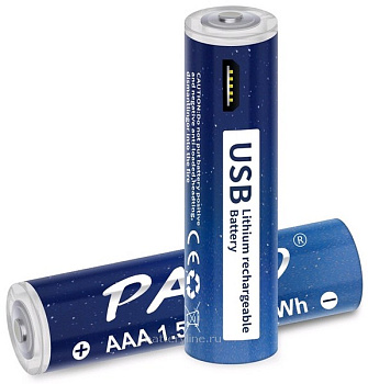 Аккумулятор R03 [li-ion 1100mWh 1.5v] гнездо microUSB