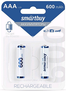 аккумулятор R03 600mAh NiMh SmartBuy BL2
