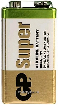 Батарейка крона 6LR61 GP Super Alkaline (1/10)