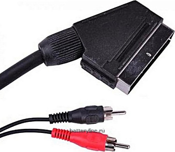 Шнур SC-2T (Scart-2RCA) литой 3.0m (2/10)