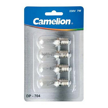 Лампа  для ночника 7W E14 clear CAMELION 230V P1 BL4 DP-704 цена за 1шт (1/4/40) Лампа  для ночника 7W E14 clear CAMELION 230V P1 BL4 DP-704 цена за 1шт (1/4/40)
