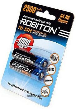 аккумулятор R6 2500mAh NiMh ROBITON BL2