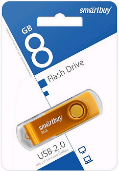 Карта USB 8Gb SmartBuy Twist желтый 094161