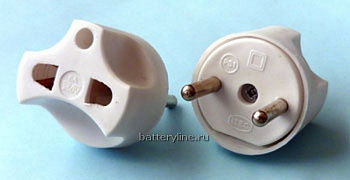 Переходник ITEC круглый белый 6A