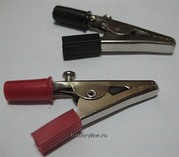 Крокодил   5A  на банан с болтом средний черный