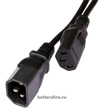 Шнур сетевой евростандарт с заземлением для бесперебойников 1.8m  101171