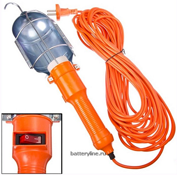 Переноска 220V металл 15м ПВС с выкл оранжевый 16-01-015 Переноска 220V металл 15м ПВС с выкл оранжевый 16-01-015