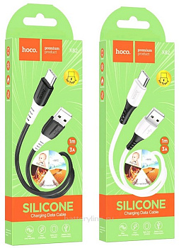 Кабель USB Type-C 1.0m HOCO X82 3A силиконовый белый в коробке 768582