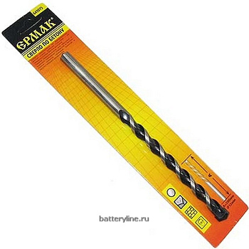 Сверло по бетону 12x200мм ЕРМАК (2/10) [649-075]