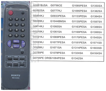 Пульт SHARP RM-026G [TV] универсальный  10948