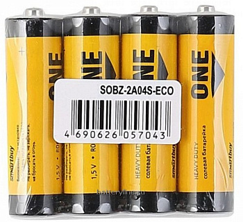 Батарейка AA R6 SmartBuy ONE ECO (4/60) Батарейка AA R6 SmartBuy ONE ECO (4/60)