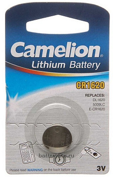 Батарейка CR1620 3v Camelion BL1 (1/10)