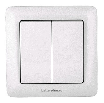 Выкл 2кл Schneider Electric ХИТ белый 6A VS56-234-B (1/10) 333391