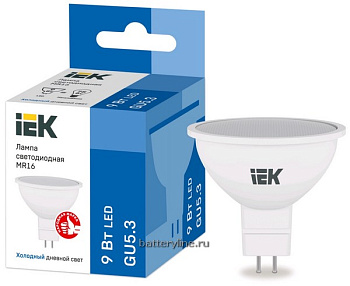 Лампа LED G5.3 jcdr/отраж  9.0W/75Вт 6500K холодный IEK ECO /810лм 694055 Лампа LED G5.3 jcdr/отраж  9.0W/75Вт 6500K холодный IEK ECO /810лм 694055