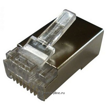 Штекер 8p8c RJ45 на кабель витая пара экранированный