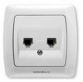 Розетка 2гн  2ТF  VIKO CARMEN белая 1033