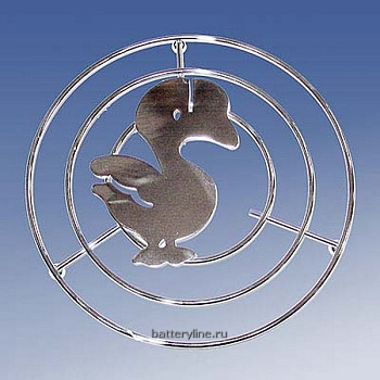 Подставка 20см под горячее металл круглая ГУСЬ [481-048]