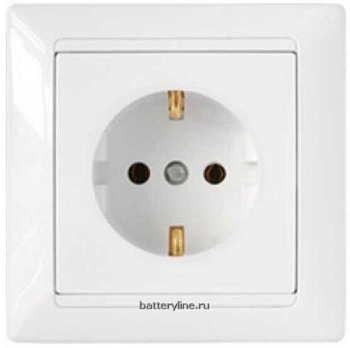 Розетка 1гнЗК СветоПриборСтиль белая PC16-306 (1/55)