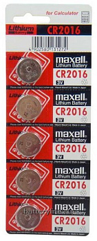 Батарейка CR2016 3v Maxell BL5
