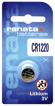 Батарейка CR1220 3v RENATA BL1 (1/10)