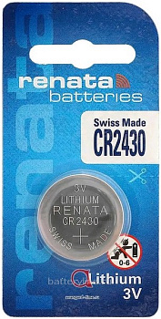 Батарейка CR2430 3v RENATA BL1 (1/10)