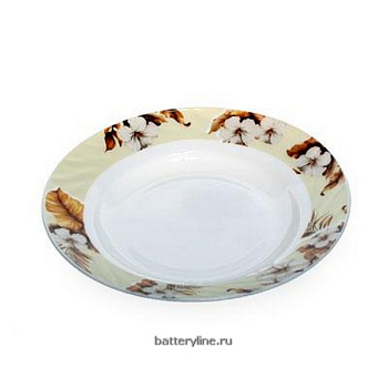 Тарелка 202мм суповая опаловое стекло VETTA Антей HSP-80 [818-147] *