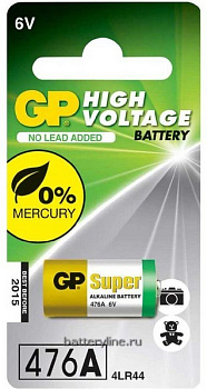 Батарейка 4LR44 6v GP 476A, 28L для Webasto BL1 Батарейка 4LR44 6v GP 476A, 28L для Webasto BL1