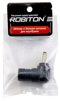 Штекер питания ноутбука 3.5*1.35mm L=10mm (гнездо 5.5*2.5) Dell угловой Robiton NB-MH BL1