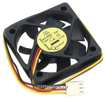 Вентилятор  50x50x10мм втулка (провод 3pin, 25см) D50SM-12AS 012256 Вентилятор  50x50x10мм втулка (провод 3pin, 25см) D50SM-12AS 012256