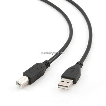 Кабель USB BM(шт)-АM(шт) 3.0m usb2.0 VS U130 для подключения техники черный 649053