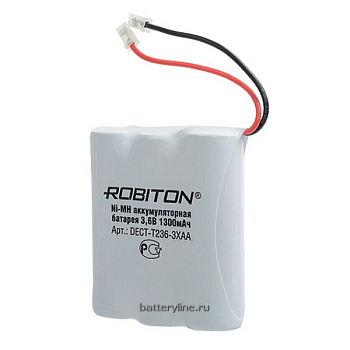 аккумулятор р/т 3,6v 3*AA 1300mAh NiMh ROBITON DECT-T236-3XAA (аналог 110 160 236) 947276