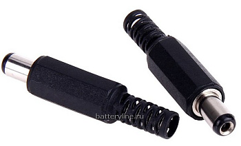 Штекер питания Jack5.5*2.1mm L= 9mm пласт