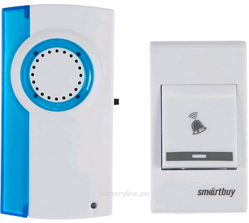 Звонок БЕСПРОВОДНОЙ с кнопкой 32 мелодии (до 100м 2*R03+23A) SmartBuy SBE-11-DP2-32 010741 Звонок БЕСПРОВОДНОЙ с кнопкой 32 мелодии (до 100м 2*R03+23A) SmartBuy SBE-11-DP2-32 010741