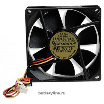 Вентилятор  80x80x25мм подшипник (провод 3pin, 30см) FANCASE/BALL 020763+ Вентилятор  80x80x25мм подшипник (провод 3pin, 30см) FANCASE/BALL 020763+