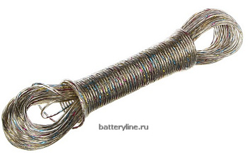 Веревка d1.5мм 20м с металл жилой разноцветн (2/12) [453-056]