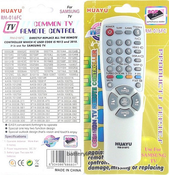 Пульт SAMSUNG RM-016FC [TV] универсальный  11591