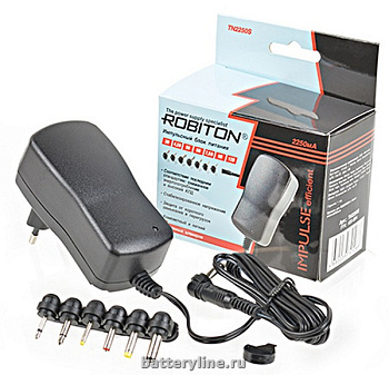 Блок питания 2250mA Stabil (унив,импул 3/4.5/5/6/7.5/9/12V)+7нас Robiton TN2250S 741288 Блок питания 2250mA Stabil (унив,импул 3/4.5/5/6/7.5/9/12V)+7нас Robiton TN2250S 741288