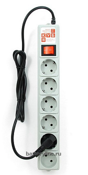 Сетевой фильтр PowerCUBE 5.0м 10A (6 розеток, монтажные уши) SPG(5+1)-B-15 серый 200118 Сетевой фильтр PowerCUBE 5.0м 10A (6 розеток, монтажные уши) SPG(5+1)-B-15 серый 200118