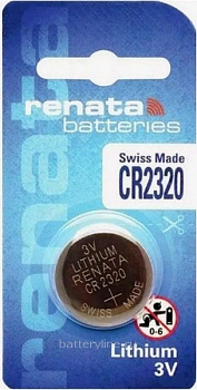Батарейка CR2320 3v RENATA BL1 (1/10)