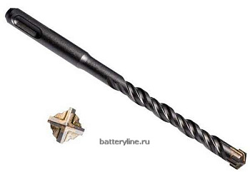 Бур (SDS-PLUS D 6х210мм) двойн.спираль,4 резца Hardax [36-3-206] 000192