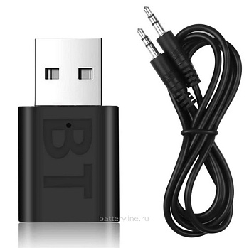 Bluetooth 5.0 USB приемник для подключения телефона к магнитоле по AUX (+ кабель AUX) Bluetooth 5.0 USB приемник для подключения телефона к магнитоле по AUX (+ кабель AUX)