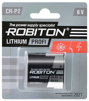 Батарейка CR-P2 6v ROBITON BL1 Батарейка CR-P2 6v ROBITON BL1