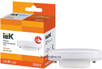Лампа LED GX53 15W/120Вт 3000K тёплый FROST IEK ECO /1350лм 552256
