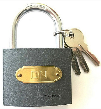 Замок навесной 60мм (3 ключа) ON 22-01-060