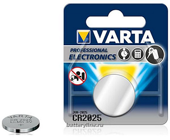 Батарейка CR2025 3v VARTA BL1