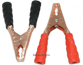 Крокодил 300А красный+черный (2шт в упак)