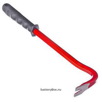 Гвоздодер 30см круглый с обрезиненной ручкой [41-0-030]