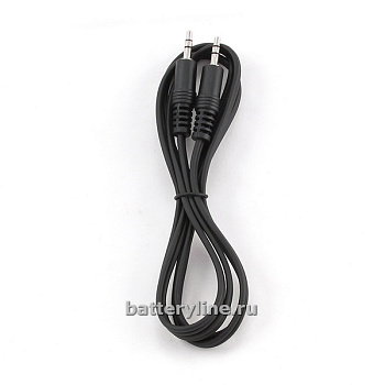 Шнур джек3.5-джек3.5 AUX (st3.5шт-st3.5шт) 1.5m черный