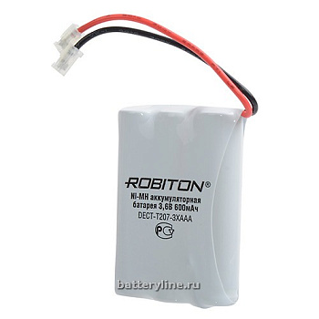 аккумулятор р/т 3,6v 3*AAA  600mAh NiMh ROBITON DECT-T207-3XAAA 947245